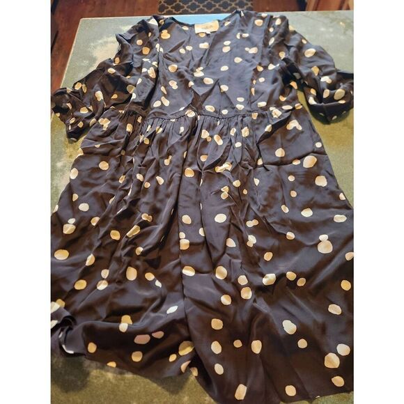 ba&sh Dalia Short Polka Dot black Dress sz 3 (Large) - Picture 2 of 5